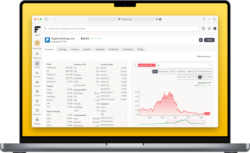 Un MacBook Pro con una finestra del browser Safari aperta su Fiscal.ai.